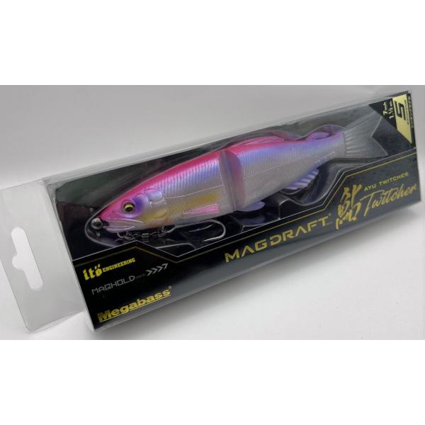 メガバス MAGDRAFT AYU TWITCHER 7inch シンキング PINK BACK GALAXY