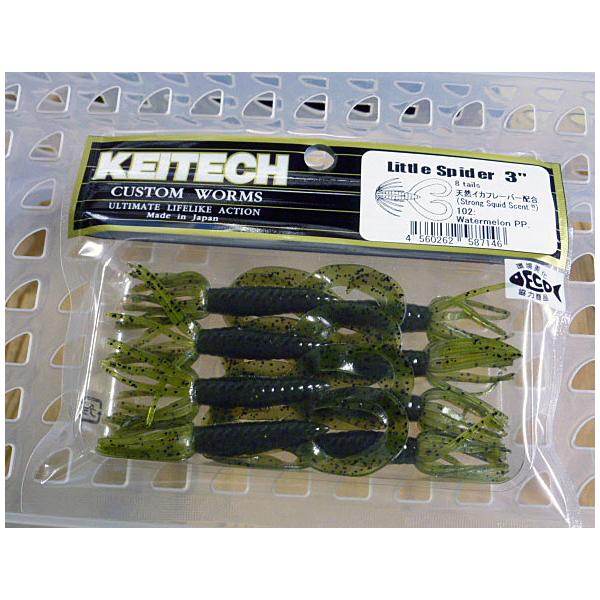 KEITECH（ケイテック） リトルスパイダー 3インチ 102ウォーターメロン