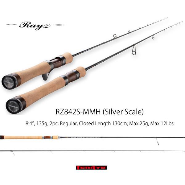 テンリュウ　レイズRZ842S MMH サクラマスロッド Rayz RZ842S-MMH , RZ842B-MMH (Silver Scale) | TENRYU｜天龍