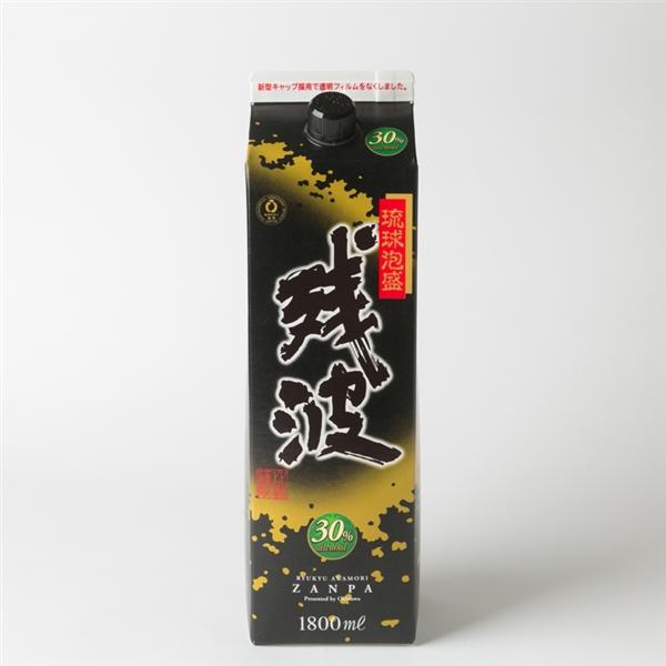 泡盛30度 比嘉酒造　残波ブラック・パック（黒） 1800ml