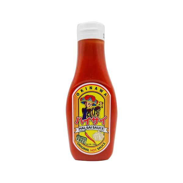 ◆商品名 ：リシコン沖縄　　　ハイサイソース◆商品について：島人（しまんちゅ）がブレンドした旨辛万能ソース！スパイシーかつ程よい甘みとコク。◆原材料名：赤唐辛子、砂糖、にんにく、塩/増粘剤（加工タピオカ澱粉）酸化防止剤（酢酸）、着色料（パプ...