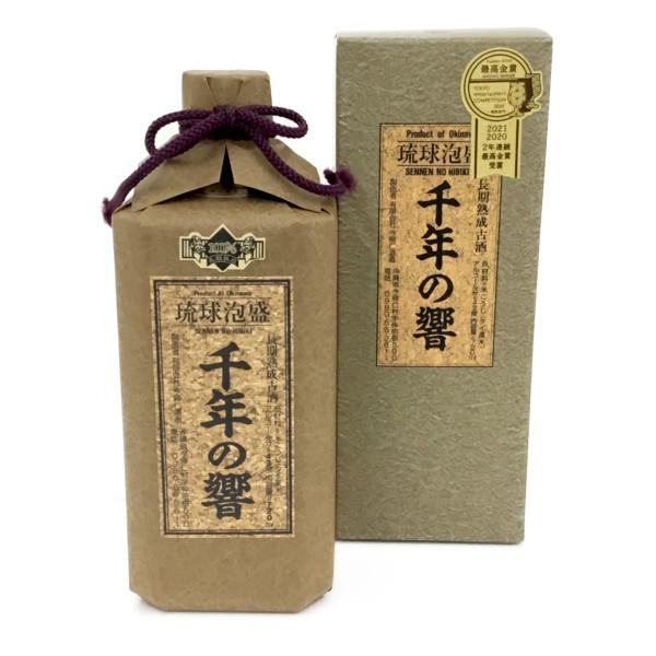 泡盛43度 今帰仁酒造 千年の響 長期熟成古酒 720ml : サンエー