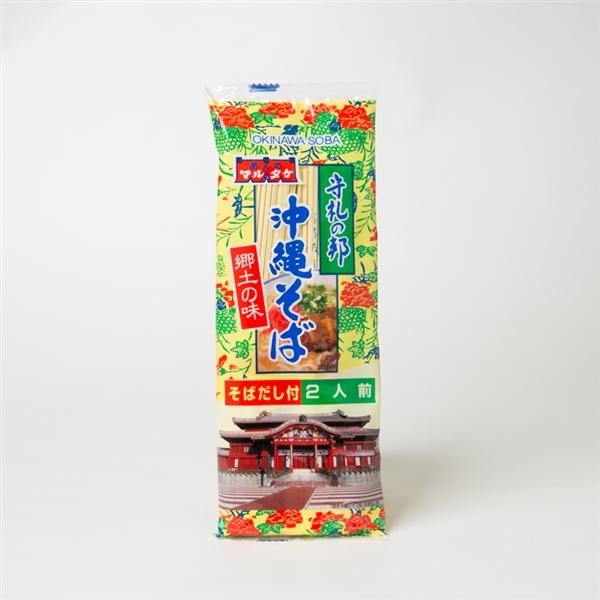 「だし付き」ですので、気軽に沖縄そばをお楽しみいただけます♪■原材料：めん（小麦粉（国内製造）、食塩／かんすい、着色料（クチナシ、カロチン）、（一部に小麦を含む））添付調味料（食塩（国内製造）、ポーク調味エキス、糖類（ブドウ糖、砂糖、乳糖）...