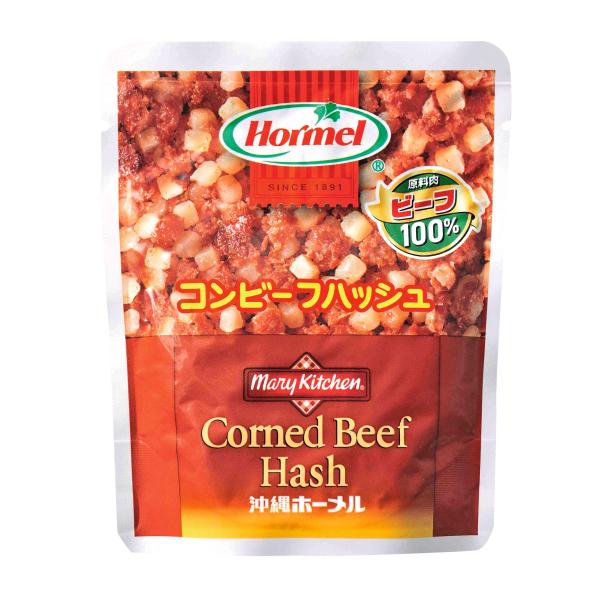 チャンプルーやコロッケ、 グラタンなどのあらゆる料理に万能なコンビーフハッシュ。◆原材料名：牛肉・馬鈴しょ・食塩・香辛料・砂糖・発色剤（亜硝酸Ｎａ） ※この商品は、原材料の一部に大豆を含みます。◆内容量：63ｇ◆賞味期限：製造日より365日...