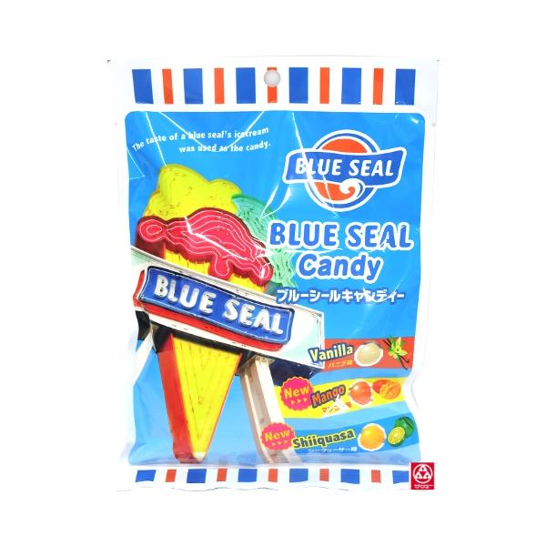 ■商品名 【オキコ　ブルーシールキャンディー】■商品について 「アメリカ生まれ、沖縄育ち」のブルーシールの味をキャンディーにしました。■原材料名 水飴、砂糖、クリーム（乳成分を含む）、加糖練乳、シークヮーサー果汁、食塩、植物油脂、マンゴー濃...