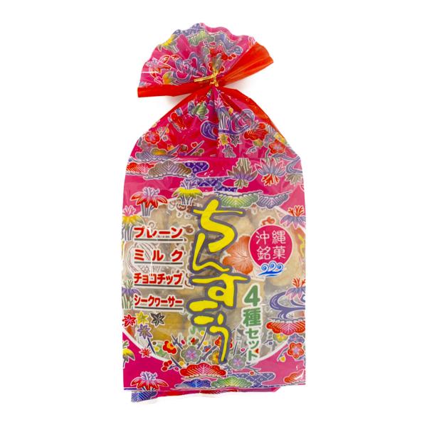 ■商品名 【仲宗根食品　　　ちんすこう（赤）】■商品について プレーンちんすこう、ミルクちんすこう、チョコチップちんすこう、シークヮーサーちんすこうの4種類が一度に楽しめるアソート商品です。■原材料名 小麦粉（国内製造）・砂糖・調製ラード（...