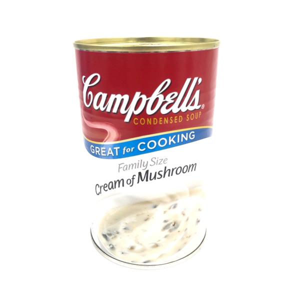 ファミリーサイズの濃縮スープです！原材料名：マッシュルーム、植物油、小麦粉、食塩、ホエイパウダー（乳製分を含む）、クリーム（乳製分を含む）、大豆たんぱく、マッシュルームフレーバー（小麦・大豆を含む）、酵母エキス、ガーリックパウダー/増粘剤（...