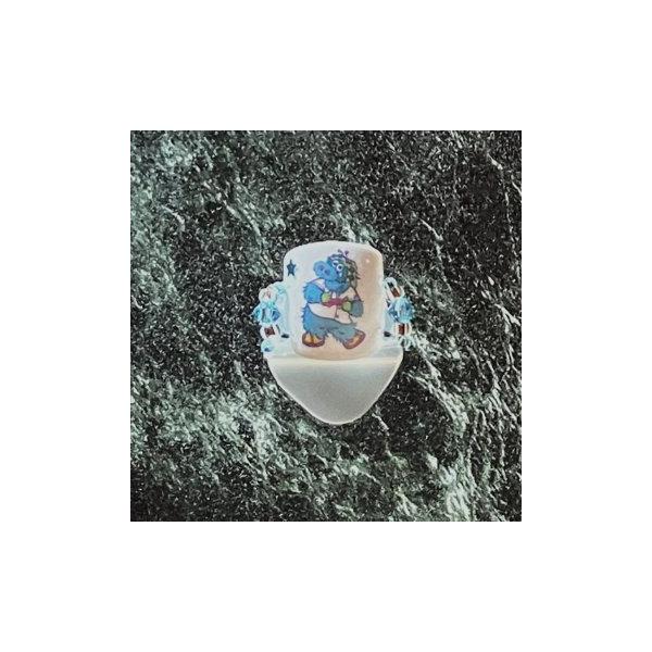 おしゃれな指サック「メクリナ」の　のんびりスラィリーバージョンです！【サイズ】・Ｍサイズ：約H15〜16×W12〜13ｍｍ・Ｌサイズ：約H18×W14ｍｍ