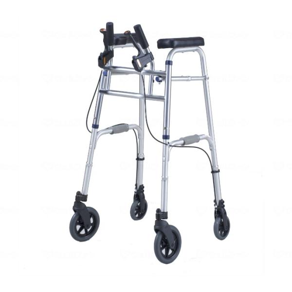 ●品名／セーフティーアーム UXタイプウォーカーハイ●品番／SAUXH●カラー／シルバー●使用時最大サイズ／　幅60cm×奥行60cm×高96〜106cm（5段階）　（ハンドル高さ103cm〜113cm）●折りたたみ寸法／幅59cm×奥行2...