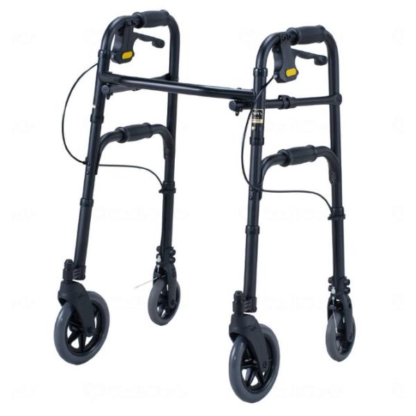 ●サイズ/　本体：W58.5×D53.5×H75〜85cm　収納時サイズ：W59×D12×H78cm　使用者身長目安：145〜170cm　タイヤサイズ：前輪7インチ、後輪5インチ●重量/4.9kg●材質/　本体：アルミ（センターシャフト：ス...