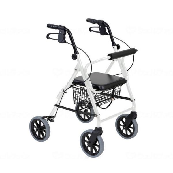 ●商品名／ハッピーIIトール●カラー／パールホワイト●サイズ／幅58.5×奥行65.5×高さ78〜92cm（7段階）●折りたたみ時幅／44.5cm●座面高／50cm●座面サイズ／幅30.5×奥行30.5cm●重量／8.0kg●耐荷重／100...