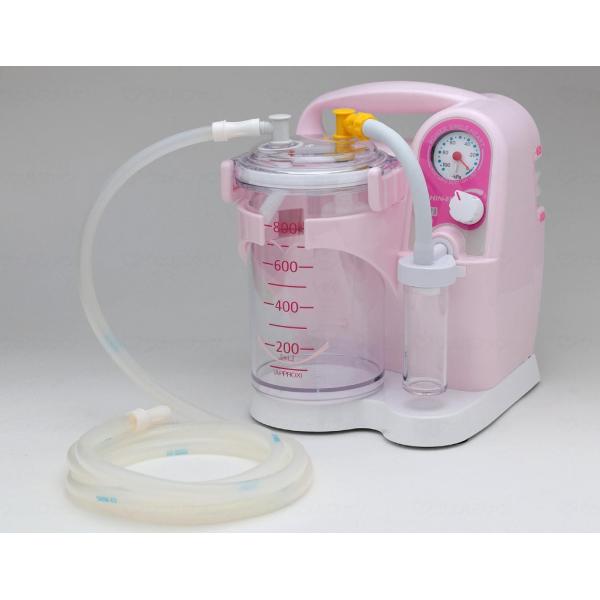 ●サイズ／幅19.5×奥行18.5×高さ23.9cm●重さ／約1.8kg●材質／本体：ABS、吸引瓶：PC●電源／AC100V●消費電力／30VA●最大吸引圧力／-75kPa±10％●排気流量／17L/分±20％（ポンプ単体）●吸引瓶容量／...