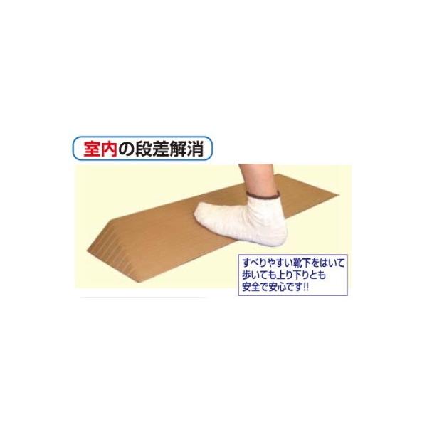 型番／DS100-45●サイズ(cm)／高さ4.5×奥行17.5cm有効幅88cm　勾配14度●材質／硬質ゴム●カラー／ブラウン屋内用段差解消スロープです。(直射日光の当たる場所では退色・劣化が早まる可能性があります。)表面は滑り止め効果の...