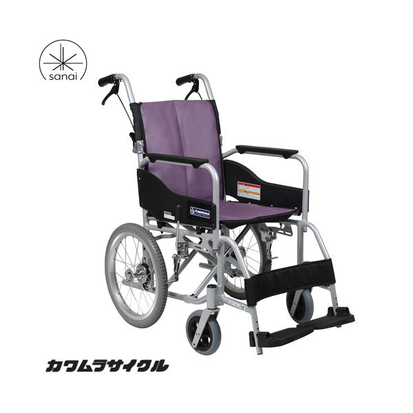 (カワムラサイクル) 標準型 車椅子 介助式 STAYER ステイヤー SY16-40 (42) SB No.112 フジレザー 介助ブレーキ有り