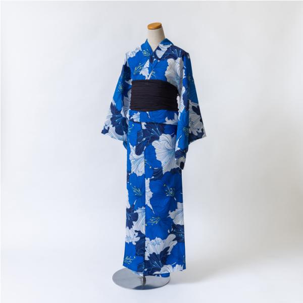 浴衣 絞り 紺色 青 広衿 2507181 浴衣 絞り 紺色 青 広衿 2507181 浴衣 絞り 紺色 青 広衿