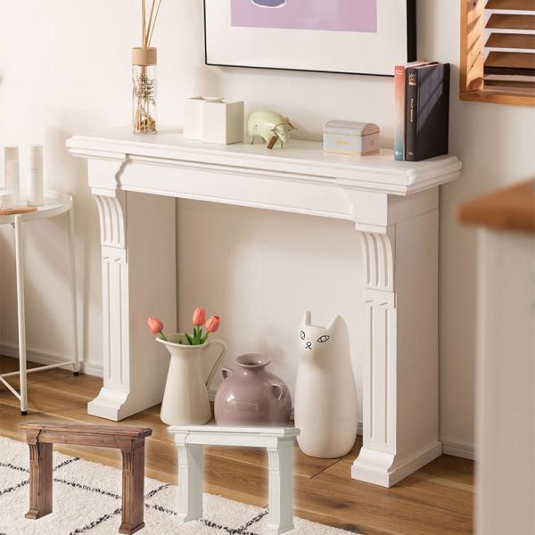 細部までこだわった装飾がエレガントな空間を演出します。【サイズ】W100×D26×H73【仕様】天然木(杉) 水性ラッカー塗装組立式【送料】送料無料(但し、北海道・沖縄・離島にお届けの場合は別途お見積もりになります。)