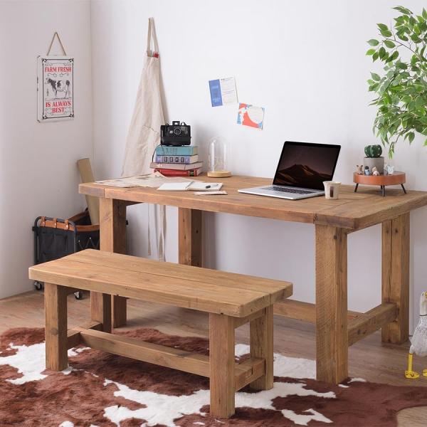 古材 テーブル 160 作業台 デスク 会議テーブル 什器 テレワーク