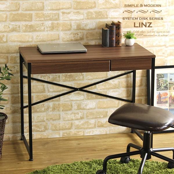木製 パソコンデスク ワークデスク [幅90cm 奥行45cm] ワークデスク 幅90cm 棚付 木製 メラミン スチール （ パソコン