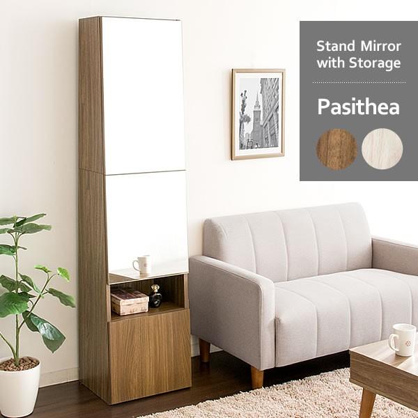 ミラー 付き ラック ドレッサー 姿見 コンセント付き すきま収納 幅38cm 本棚 隙間収納 スタンドミラー ルーター収納 ホワイト ブラウン 一人暮らし 新生活 Mi 1600 Dr Sancota Interior 通販 Yahoo ショッピング