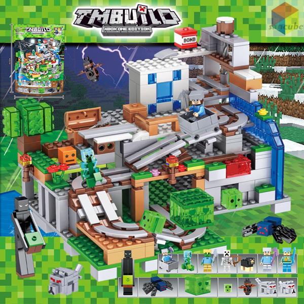 MINECRAFT マインクラフト風 ブロック おもちゃ 山の洞窟シリーズ レゴ