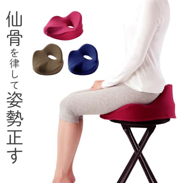 [Release date: June 14, 2024]仙骨を律して猫背矯正をサポートするクッション仙骨を立てることで骨盤が安定し背骨のS字カーブが自然に保たれます。姿勢を楽に正し、体への負担を軽減。心身共に快適で健やかな生活に。人間工学...