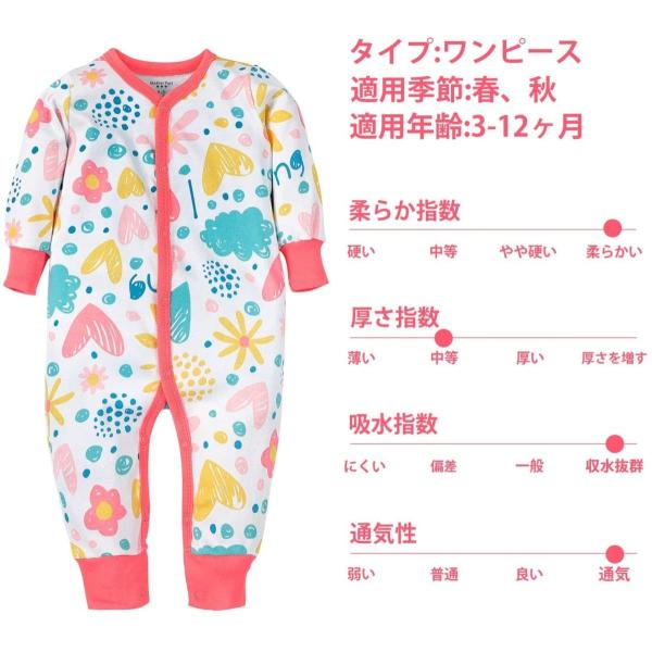 長袖カバーオール ベビー 服 女の子 3枚組 赤ちゃん 秋冬 前開きタイプ Baby 長袖 ロンパース コットン パジャマ ボディオール 出 Autoliftpartsplus Com
