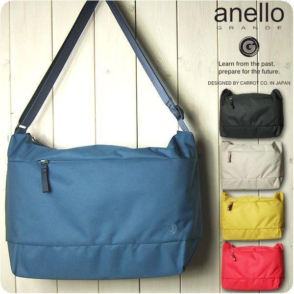 アネロ ショルダーバッグ 斜めがけ レディース メンズ 軽量撥水スムースポリ スクエア ショルダーバッグ H185 バッグと財布のサンディブラウン 通販 Yahoo ショッピング