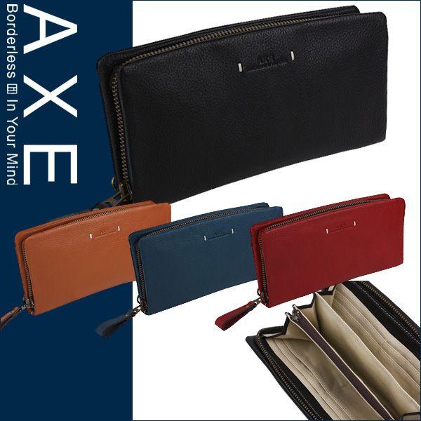 財布 ラウンド長財布メンズ 長財布 アックス AXE 　 602634