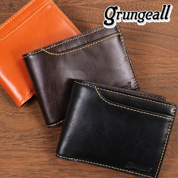 サイフ 二つ折り財布 メンズ グランジオール grungeall