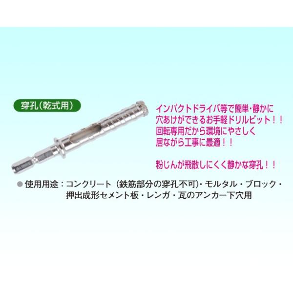 三京ダイヤモンド工業(SANKYO DIAMOND) コンクリートダイヤビット/乾式用穿孔(せんこう)/刃先径12.7mm/AC-127