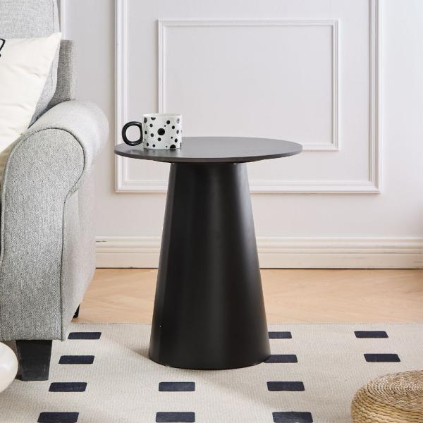 セラミックテーブル 丸テーブル サイドテーブル 円形 46cm コンパクト