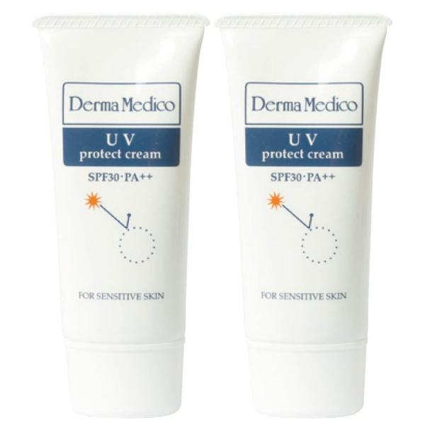 �_�[�}���f�B�R UV�v���e�N�g�N���[�� 35g 2�{�Z�b�g SPF30 PA++ �q���� derma medico ���Ă��~�� ���Ď~�� �E�H�[�^�[�v���[�t UV