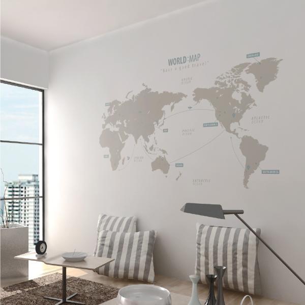 ウォールステッカー おしゃれ 高級感 おしゃれ モノトーン 玄関 ウォールシール カフェ 窓 1万円以上で送料無料 モノクロ ワールドマップ Buyee Buyee Japanese Proxy Service Buy From Japan Bot Online