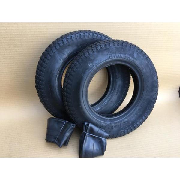 各2本 3.25-8 2PR タイヤ・チューブセット チェンシン 一輪車・荷車