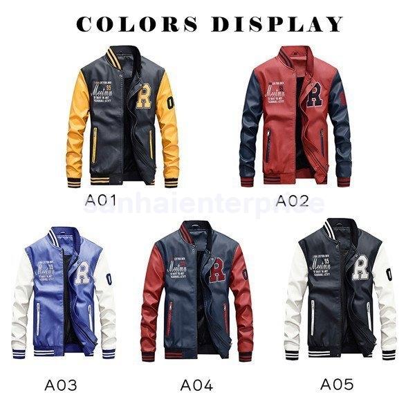 店長おすすめライダースジャケットメンズ革ジャンスタジャンレザージャケットフェイクレザーバイクロゴ立ち襟puスタジアムジャケット Sanha 2269orjxr And U 通販 Yahoo ショッピング