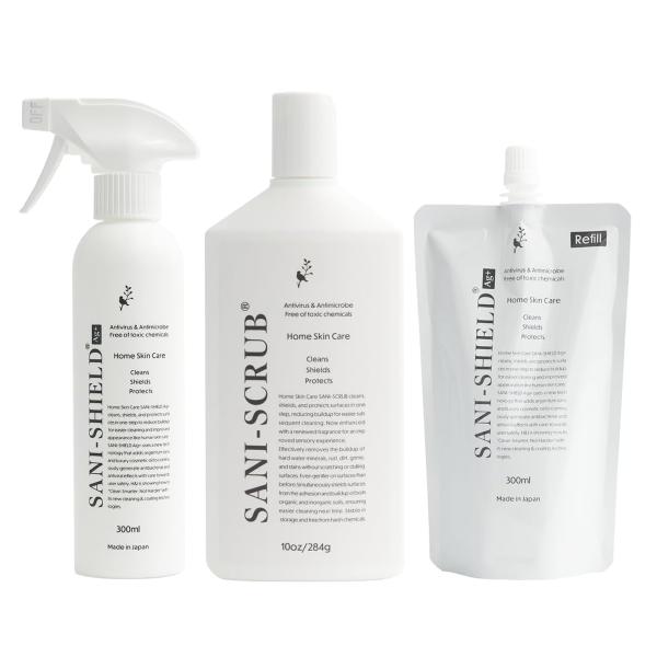 【無香タイプ】サニーシールド Ag+ 300ml 1本 + サニーススクラブ1本 + サニーシールド詰替用300ml お得セット