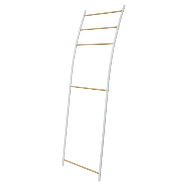 タオルハンガー ホワイト タオルスタンド タオル掛け 立て掛けタイプ 省スペース タオル干し 幅47.5 高さ149.5 部屋干し M5-MGKFD00094WH