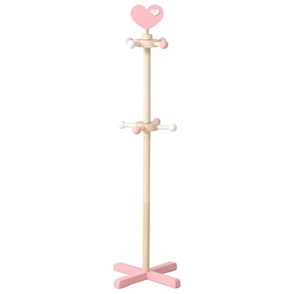 フックが回転する、かわいいクローバーのキッズポールハンガー。▼ 本体サイズ(約)[全体]幅37×奥行37×高さ119.6cm[フック長さ](上)7cm／(下)9cm▼ 重量(約)1.8kg▼ 耐荷重(約)[フック]2kg▼ 素材・材質□構造...