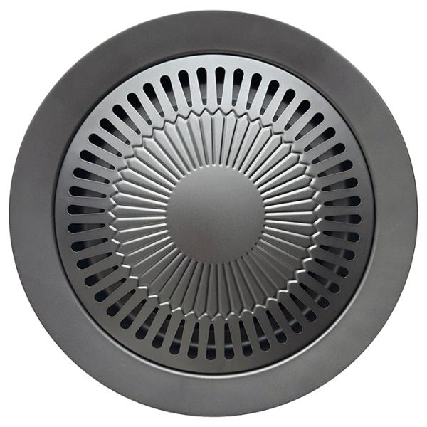 焼き肉プレート 30cm 丸型 鉄製 ガス火専用 グリルプレート 丸形 グリル カセットコンロ用 鉄製プレート 直火 BBQ 円形 M5-MGKKB00030