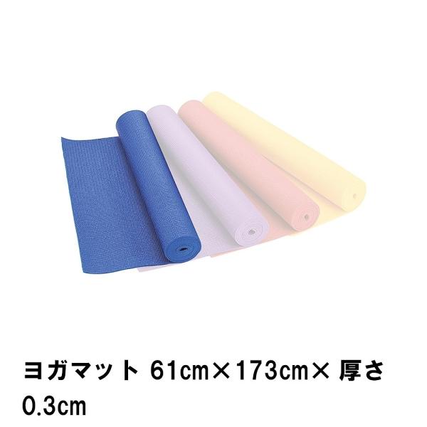 値下げ ヨガマット 61cm×173cm×厚さ0.3cm レッド M5-MGKPJ01310RD
