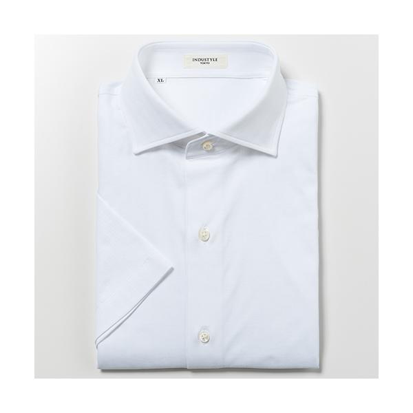 丸和繊維工業 インダスタイルトウキョウ ヘリンボーン ワイドカラーシャツ 半袖 00J822HMW2 1枚 丸和繊維工業 インダスタイルトウキョウ ヘリンボーン ワイドカラー