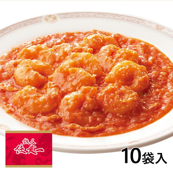 陳 建一プロデュース本格四川料理（エビチリソース)陳 建一プロデュース本格四川料理　乾焼蝦仁（エビチリソース)エビチリソースは中華の名料理人、陳建一の代表的な一皿。プリップリのエビと濃厚ソースが絶妙！ぷりぷりのエビを香ばしく炒め、仕上げに溶...