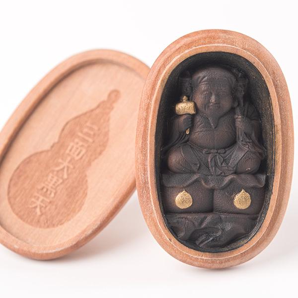 MORITA 圓徳院祈祷開眼 三面大黒天懐中稔侍仏 T00093 1個 :a3041:産経