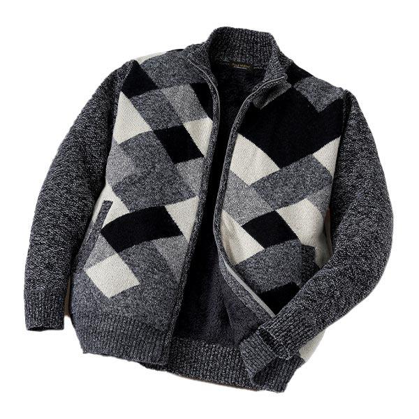 ハワード ポールミラー 裏シャギーニットブルゾン 376-61550 1枚