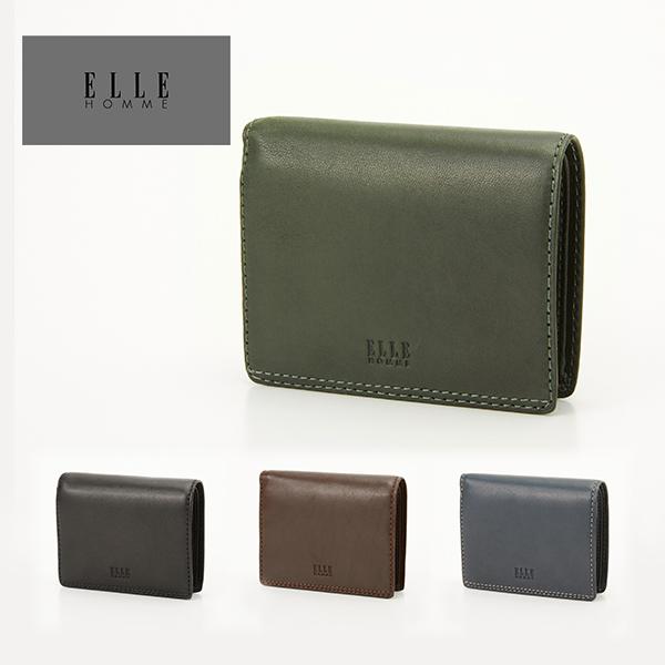 プレリー ELLE HOMME(エルオム) シープ 中ベラ付き二つ折り財布（小銭入れ有） XP34211 1個 ELLE HOMME（エルオム） プレリー シープ 中ベラ付き二つ折り財布