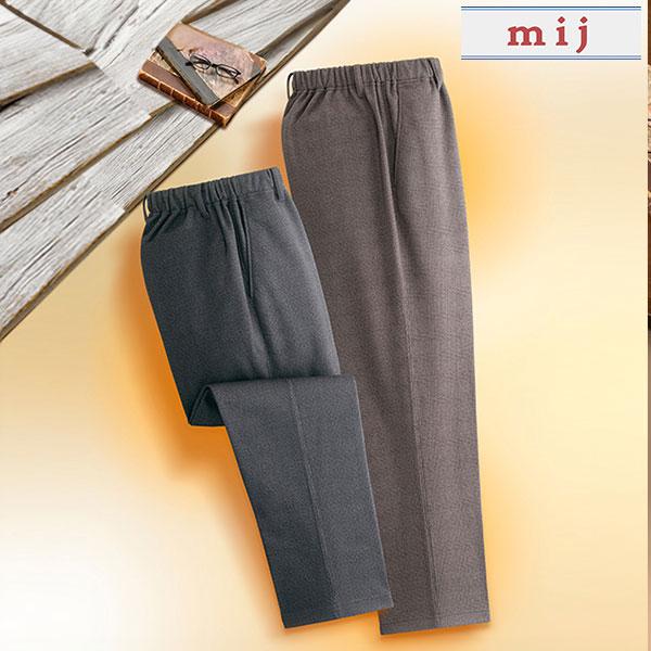 彩香 エムアイジェイ 日本製 あったかチェック柄パンツ 2色組 1セット（2本：2色×各1本） 彩香 エムアイジェイ 日本製 あったかチェック柄パンツ 2色組 1セット