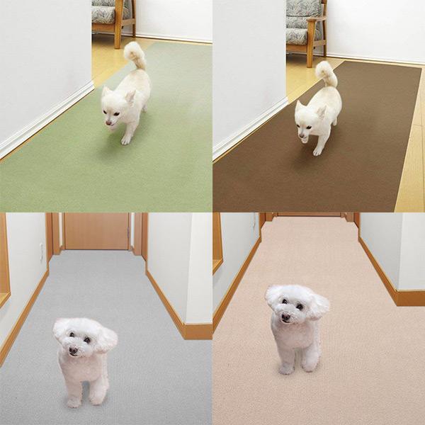 廊下用 敷き カーペット おしゃれ タイルマット 90 300cm フローリング 滑らない 撥水 洗える ペット 犬 おくだけ吸着 サンコー Buyee Buyee Japanese Proxy Service Buy From Japan Bot Online