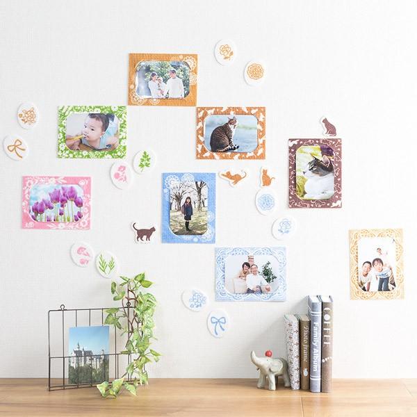 ウォールステッカー フォトフレーム 穴を開けない 壁掛け 写真 インテリアシール 壁面 おしゃれ 子供部屋 壁に貼る おくだけ吸着 サンコー Buyee Buyee 日本の通販商品 オークションの代理入札 代理購入