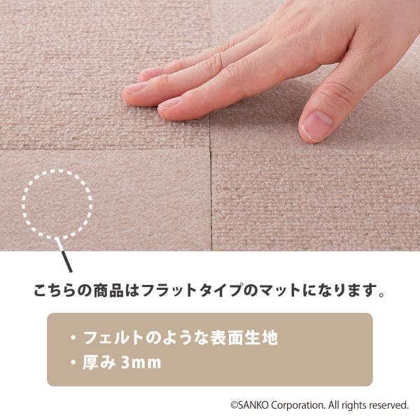 �y�b�g�}�b�g �^�C�� �J�[�y�b�g �� ����Ȃ� �W���C���g �T���R�[ ������� ���ׂ�Ȃ� ���������z�� 10���� 45�~45cm ����~�� ���i�摜1