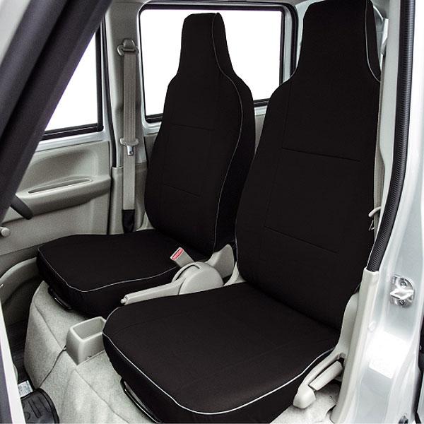 DA17V エブリィバン シートカバー パンチング ブラック 一台分 BONFORM スズキ DA17V エブリィバン 専用 シートカバー